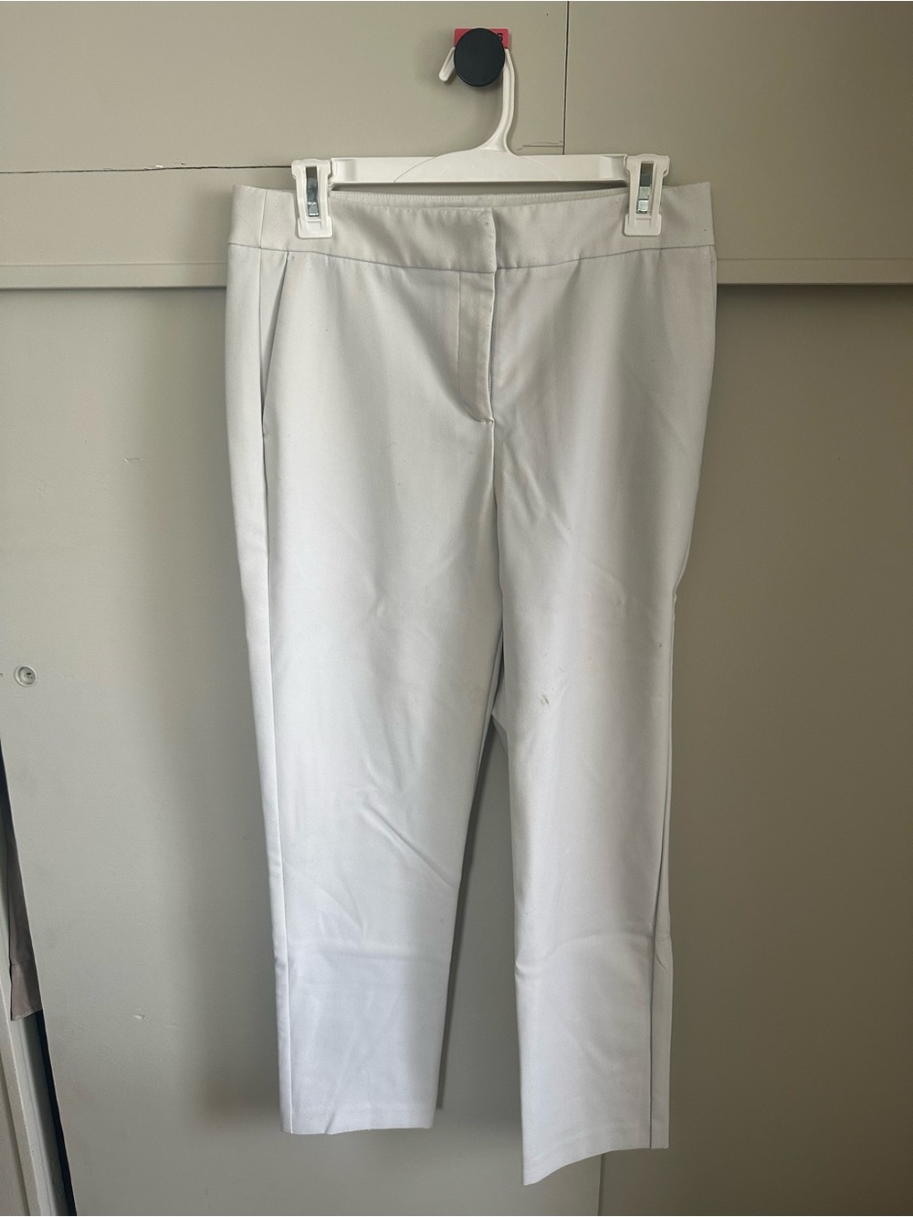 Rachel Zoe White Straight Leg Pants